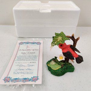 Hamilton Collection Birds And Blooms A Sprinkle of Fun  Makin’ a Splash Figurine